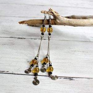 Handcrafted Women's Dangle Earrings Artisan Jewelry Hand Worked